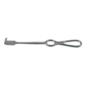 Retrator Volkman descartável 8 1/2" 4 garras rombas largura 18.0mm, cabo com anel para dedo – surgivalley (055210105)
