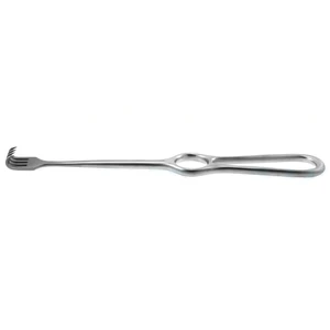 Retrator Volkman descartável 8 1/2" 4 garras afiadas largura 18.0mm, cabo com anel para dedo – surgivalley (055210102)