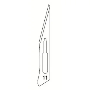Lâminas de Bisturi N.11 100 Peças para Cirurgia Dentária