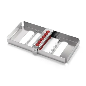 Kleines Tablett mit 5 Positionen für die Sterilisation von Dentalinstrumenten – surgivalley (090010124)