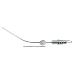 Barnes suction tube 6 French angled working length 50mm, thumb plate with cutoff hole