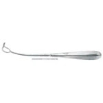 Brun Otologische Mittelohr-Knochenkürette Gebogener Cup Größe #0 21.6 cm
