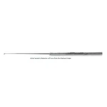 Buck ear curette 6 angled size #2 2.5mm diameter sharp edge round handle