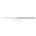 Buck ear curette 6 straight size #2 2.5mm diameter sharp edge round handle