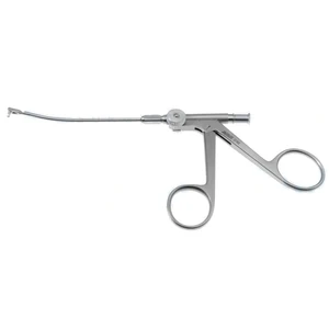 Carley micro backbiting punch forceps working length 100mm curved down 2.0mm x 3.5mm bite ring handle – surgivalley (001212085)