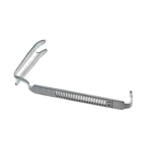 Afastador bucal Davis com lâmina anelar, tamanho 7 1/2, nº 3 direita, lâmina de 29mm x 72mm, tubos até 29 French, 18.0 cm (7.0)
