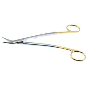 Dean Surgical Scissors Curved 17.1 cm (6.7) TC (Gold Handle) – surgivalley (002211398)