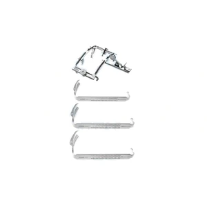 Dingman mouth gag, complete set includes - adjustable upper blades and cheek blades 3 grooved t – surgivalley (007030018)