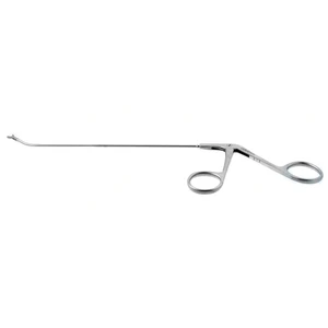 Frontal sinus recess giraffe forceps working length 125mm curved up 45° double-action 2.0mm vertical cup jaws ring handle – surgivalley (001213094)