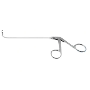 Frontal sinus recess giraffe forceps working length 130mm curved up 90° single-action 2.0mm horizontal thru-cutting cup jaws ring handle – surgivalley (001213124)