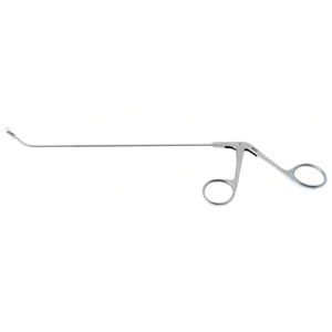 Frontal sinus recess giraffe forceps working length 170mm curved up 45° double-action 2.0mm horizontal cup jaws ring handle – surgivalley (001213075)