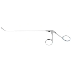 Frontal sinus recess giraffe forceps working length 170mm curved up 45° double-action 2.0mm vertical cup jaws ring handle – surgivalley (001213095)