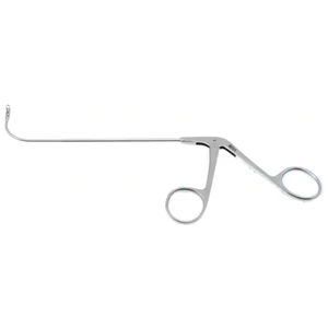 Frontal sinus recess giraffe forceps working length 170mm curved up 90° double-action 2.0mm horizontal cup jaws ring handle – surgivalley (001213043)