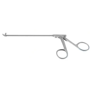 Pinzas nasales Gruenwald longitud de trabajo 130mm tamaño #0 ángulo ascendente 45º mandíbulas de corte total de 2.5mm mango de anillo