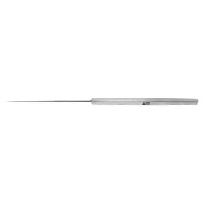 Guilford-Wright foot plate pick 5 1/2 straight shaft angled 45°" 0.5mm long tip square handle 12. 5.0 cm (2") – surgivalley (999030101)