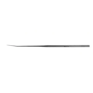House hook 6 3/8 malleable angled left shaft angled 90° 1.0mm long dull rounded tip hexagonal handle