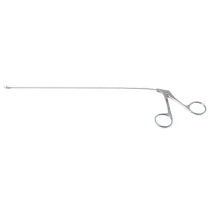 Pinzas de copa laríngea micro Jako de 9 1/4" longitud de trabajo 235mm curvadas hacia arriba mandíbulas de copa redonda de 2.0mm mango anular – surgivalley (001212631)