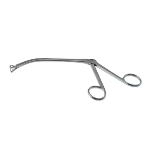 King adenoid punch forceps 7 working length 110mm curved down size #1, triangular 7.0mm basket 6.0mm bite ring handle – surgivalley (001213509)