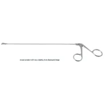 Kleinsasser Kehlkopf-Schneidepinzette, Originalmodell Arbeitslänge 230mm schwer gebogen links 4.0mm Rundkelchbacken Ringgriff