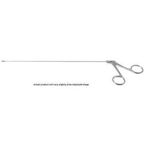 Pinzas de copa laríngea miniatura Kleinsasser, modelo original, longitud de trabajo 230mm, delicadas curvadas hacia arriba a la izquierda, mandíbulas redondas de 1.0mm, mango anular – surgivalley (001212404)