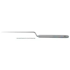 Kos pick 7 bayonet shaft angled right 90°" 0.33mm long tip flat handle 18.0 cm (7.0) – surgivalley (999030016)