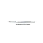 Cincel nasal Masing 7" curvado a la izquierda, de 5.0mm de ancho, con un solo filo de corte protegido y mango plano