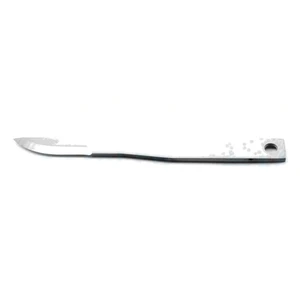 Miniature curved tip 1 side sharp blade," screw-in sterile disposable box of 12 2.5 cm (1") – surgivalley (999030099)