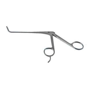 Ostium sinus chain forceps working length 125mm curved up 70° small 2.0mm wide x 2.5mm long jaws ring handle – surgivalley (001213065)