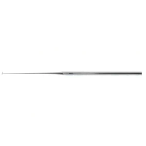 Fenestrômetro Paparella 6 1/2" haste reta maleável, reta de 1mm de largura x escala de 4.0mm de comprimento, mede em incrementos de 0.5mm e 1.0mm, cabo hexagonal