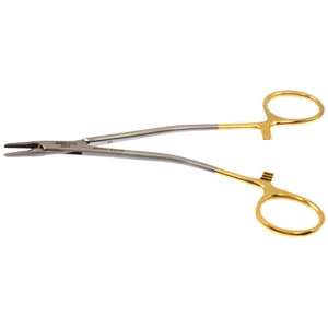 Parell Needle Holder Straight 15.0 cm (6") TC (Gold Handle) – surgivalley (003050192)
