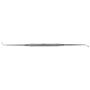Elevador de tabique de 7 3/8", de doble extremo, fuertemente curvo, con extremos de punta esférica de 2.0mm y 2.5mm y mango cuadrado – surgivalley (007210481)