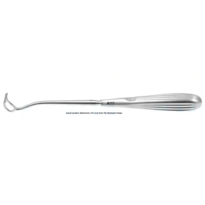 Brun Otologic Middle Ear Bone Curette Curved Cup Size #0 22.2 cm