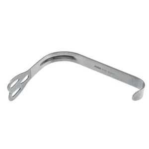 Wieder Zungenspatel 5 1/4 Kindergröße 28,0 mm breit, verjüngt auf 15,0 mm breite Klinge, flacher Griff 1 10,0 cm (4")
