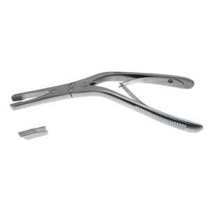 Wright-Rubin septum morselizer 7 1/4 double-action angled shaft with guard," spring handle 18.0 cm ( 18.0 cm (7.0)