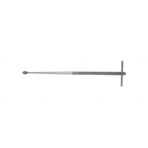Bone curette 15 straight 15.0mm oval cup, t-handle – surgivalley (008211091)