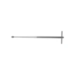 Cureta ósea de 15" recta, copa ovalada de 8.4mm, mango en T