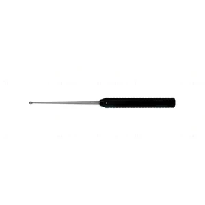 Bone curette 17 curved right serrated 6.5mm oval cup black plastic handle – surgivalley (008211104)