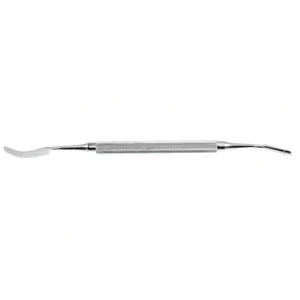 Lima para hueso de 7 1/4" de doble extremo, #45, extremos lisos serrados de 5,0 mm y 6,0 mm, mango redondo – surgivalley (013210056)