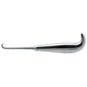 Bone hook 7 1/2 1 sharp prong 10.0mm wide, grip handle – surgivalley (005212528)