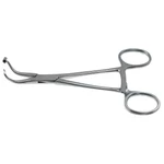 Knogle-reduktionsforceps 5 1/4" buede kæber med 0.062"(1.6mm) K-wire-guide, ringhåndtag