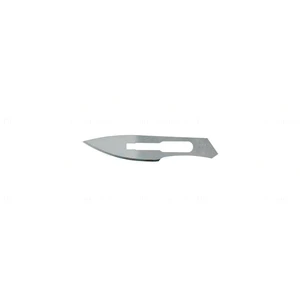Carbon steel surgical blades," "#23 blade size packaged individually sterile disposable box of 10 Set