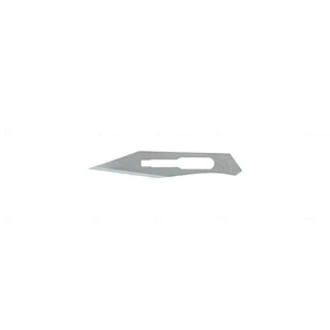 Carbon steel surgical blades," "#25 blade size packaged individually sterile disposable box of 10 Set