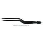 Cushing-Bipolarpinzette 6 1/8" Arbeitslänge, 2 3/4" Bajonettschäfte, 1.2mm breite Antihaftspitzen, isolierter flacher Griff