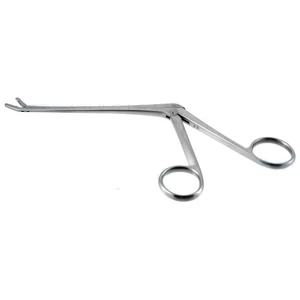 Cushing IVD rongeur 7 1/2" working length 130mm curved up 2.0mm x 10.0mm cup jaws ring handle – surgivalley (027210671)