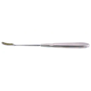 Raspador de superficie de diamante 7 3/8" curvado hacia adelante de 7,0 mm de ancho, superficie cóncava, mango plano – surgivalley (013210034)