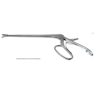 Pinza gubia IVD Ferris-Smith 9 1/2" longitud de trabajo 180mm curvada hacia abajo 2.0mm x 10.0mm mandíbulas de copa mango de agarre digital – surgivalley (066210138)