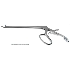 Pinza gubia IVD Ferris-Smith longitud de trabajo 9 1/2" 180mm, curvada hacia arriba, mandíbulas de copa de 6.0mm x 10.0mm, mango de agarre digital – surgivalley (066210117)