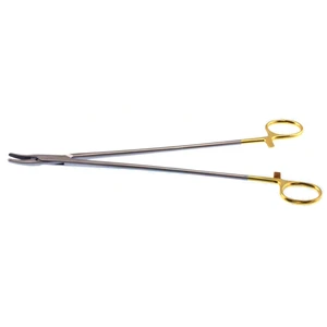 Heaney Needle Holder Curved 26.7 cm (10.5) TC (Gold Handle) – surgivalley (003210582)