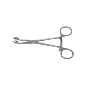 Ikuta-knogleklemme 5 1/2" vinklet 10.0mm brede kæber 8 spidse tænder ringhåndtag med låsemekanisme – surgivalley (004210572)