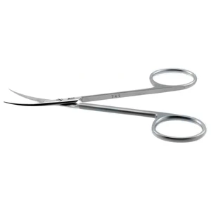 Jabaley scissors 5 curved Superior-Cut blades micro serrated lower blade sharp tips, frosted ring handle – surgivalley (002211409)